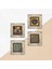 Semazen, Yaşam Çiçeği, Nazar Taş Duvar Tablosu Çerçeveli Duvar Dekoru 4 Parça Tablo Seti Wall Art T4-639 5