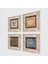 Yaşam Çiçeği, Lotus Çiçeği, Hayat Ağacı Taş Duvar Tablosu Çerçeveli Duvar Dekoru 4 Parça Tablo Seti Wall Art T4-821 2