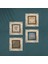 Yaşam Çiçeği, Lotus Çiçeği, Hayat Ağacı Taş Duvar Tablosu Çerçeveli Duvar Dekoru 4 Parça Tablo Seti Wall Art T4-821 4