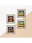Stone Van Gogh, Deniz Manzarası, Sokak Manzarası Çerçeveli Taş Duvar Tablosu 4’lü Set - Dekoratif Modern Sanat, Ev ve Ofis Dekoru |TK4-1895| 5