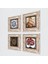 Sri Yantra, Soteria Mozaiği, Çini Sanatı, Nar Ağacı Taş Duvar Tablosu Çerçeveli Duvar Dekoru 4 Parça Tablo Seti Wall Art T4-279 2