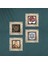 Sri Yantra, Soteria Mozaiği, Çini Sanatı, Nar Ağacı Taş Duvar Tablosu Çerçeveli Duvar Dekoru 4 Parça Tablo Seti Wall Art T4-279 4