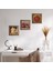 Bereket Duası, İki Müzisyen Kız Tablosu, Nar Taş Duvar Tablosu Ahşap Çerçeveli Duvar Dekoru 3 Parça Tablo Seti Wall Art W3-1467 1
