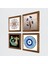 Nazar, Ebru Sanatı, Sri Yantra, Şahmeran Taş Duvar Tablosu Ahşap Çerçeveli Duvar Dekoru 4 Parça Tablo Seti Wall Art W4-998 2