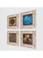 Yaşam Çiçeği, Semazen, Hu, Nazar Taş Duvar Tablosu Çerçeveli Duvar Dekoru 4 Parça Tablo Seti Wall Art T4-648 2