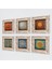 Lotus Çiçeği, Yaşam Çiçeği, Sri Yantra Taş Duvar Tablosu Çerçeveli Duvar Dekoru 6 Parça Tablo Seti Wall Art T6-07 2