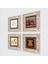 Stone Hırka-i Şerif, Lale, Elif, Nar Çerçeveli Taş Duvar Tablosu 4’lü Set - Dekoratif Modern Sanat, Ev ve Ofis Dekoru |TK4-666| 2