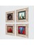 Fil, Tavus Kuşu, Nar Taş Duvar Tablosu Çerçeveli Duvar Dekoru 4 Parça Tablo Seti Wall Art T4-304 2