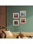Fil, Tavus Kuşu, Nar Taş Duvar Tablosu Çerçeveli Duvar Dekoru 4 Parça Tablo Seti Wall Art T4-305 1