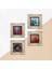 Fil, Tavus Kuşu, Nar Taş Duvar Tablosu Çerçeveli Duvar Dekoru 4 Parça Tablo Seti Wall Art T4-305 5