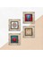 Fil, Lotus Çiçeği, Yaşam Çiçeği, Nar Çerçeveli Taş Duvar Tablosu 4’lü Set - Dekoratif Modern Sanat, Ev ve Ofis Dekoru |TK4-854| 5