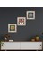 Yaşam Çiçeği, Lotus Çiçeği, Nar Ağacı Taş Duvar Tablosu Çerçeveli Duvar Dekoru 3 Parça Tablo Seti Wall Art T3-106 1