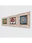 Yaşam Çiçeği, Lotus Çiçeği, Nar Ağacı Taş Duvar Tablosu Çerçeveli Duvar Dekoru 3 Parça Tablo Seti Wall Art T3-106 2