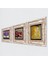 Stone Gustav Klimt, Karla Gerard Hayat Ağacı, Nar Çerçeveli Taş Duvar Tablosu 3’lü Set - Dekoratif Modern Sanat, Ev ve Ofis Dekoru |TK3-1067| 2