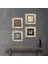 Yaşam Çiçeği, Lale, Şahmeran Çerçeveli Taş Duvar Tablosu 4’lü Set - Dekoratif Modern Sanat, Ev ve Ofis Dekoru |TK4-461| 1