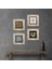 Yaşam Çiçeği, Şahmeran Çerçeveli Taş Duvar Tablosu 4’lü Set - Dekoratif Modern Sanat, Ev ve Ofis Dekoru |TK4-473| 1