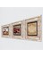 Lotus Çiçeği, Semazen, Nar Taş Duvar Tablosu Çerçeveli Duvar Dekoru 3 Parça Tablo Seti Wall Art T3-874 2