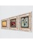 Ebru Sanatı, Leonardo da Vinci Vitruvius Adamı, Nar Taş Duvar Tablosu Çerçeveli Duvar Dekoru 3 Parça Tablo Seti Wall Art T3-1388 2