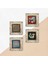 Kuş, Yaşam Çiçeği, Şahmeran Taş Duvar Tablosu Çerçeveli Duvar Dekoru 4 Parça Tablo Seti Wall Art T4-484 5