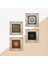 Yaşam Çiçeği, Sri Yantra, Hayat Ağacı, Çini Sanatı Çerçeveli Taş Duvar Tablosu 4’lü Set - Dekoratif Modern Sanat, Ev ve Ofis Dekoru |TK4-498| 5