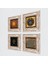 Stone Yaşam Çiçeği, Sri Yantra, Hayat Ağacı, Nazar Çerçeveli Taş Duvar Tablosu 4’lü Set - Dekoratif Modern Sanat, Ev ve Ofis Dekoru |TK4-502| 2