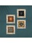 Stone Yaşam Çiçeği, Sri Yantra, Hayat Ağacı, Nazar Çerçeveli Taş Duvar Tablosu 4’lü Set - Dekoratif Modern Sanat, Ev ve Ofis Dekoru |TK4-502| 4
