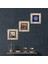 Hayat Ağacı, Kelebekli Çiçek, Nar Çerçeveli Taş Duvar Tablosu 3’lü Set - Dekoratif Modern Sanat, Ev ve Ofis Dekoru |TK3-1225| 1