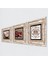Sri Yantra, Kelebekli Çiçek, Nar Taş Duvar Tablosu Çerçeveli Duvar Dekoru 3 Parça Tablo Seti Wall Art T3-1240 2