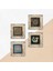 Sri Yantra, Yaşam Çiçeği, Şahmeran Çerçeveli Taş Duvar Tablosu 4’lü Set - Dekoratif Modern Sanat, Ev ve Ofis Dekoru |TK4-478| 5