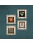 Yaşam Çiçeği, Sri Yantra, Şahmeran, Hayat Ağacı Çerçeveli Taş Duvar Tablosu 4’lü Set - Dekoratif Modern Sanat, Ev ve Ofis Dekoru |TK4-495| 4