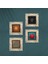 Yaşam Çiçeği, Sri Yantra, Hayat Ağacı, Nar Taş Duvar Tablosu Çerçeveli Duvar Dekoru 4 Parça Tablo Seti Wall Art T4-497 4