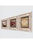 Lotus Çiçeği, Kelebekli Çiçek, Nar Taş Duvar Tablosu Çerçeveli Duvar Dekoru 3 Parça Tablo Seti Wall Art T3-1243 2