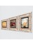 Stone Salvador Dalí, Leonardo da Vinci, Nar Çerçeveli Taş Duvar Tablosu 3’lü Set - Dekoratif Modern Sanat, Ev ve Ofis Dekoru |TK3-1398| 2