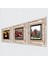İstanbul Ayasofya, Leonardo da Vinci Mona Lisa, Nar Çerçeveli Taş Duvar Tablosu 3’lü Set - Dekoratif Modern Sanat, Ev ve Ofis Dekoru |TK3-1417| 2
