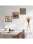 Mandala, Kelebekli Çiçek, Nar Taş Duvar Tablosu Ahşap Çerçeveli Duvar Dekoru 3 Parça Tablo Seti Wall Art W3-1103 1