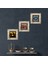 Nazar, Leonardo da Vinci Mona Lisa, Nar Çerçeveli Taş Duvar Tablosu 3’lü Set - Dekoratif Modern Sanat, Ev ve Ofis Dekoru |TK3-1432| 1