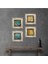Gustav Klimt, Van Gogh Taş Duvar Tablosu Çerçeveli Duvar Dekoru 4 Parça Tablo Seti Wall Art T4-678 1