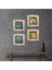 Gustav Klimt, Van Gogh Taş Duvar Tablosu Çerçeveli Duvar Dekoru 4 Parça Tablo Seti Wall Art T4-679 1
