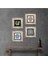 Nazar, Yaşam Çiçeği, Şahmeran Taş Duvar Tablosu Çerçeveli Duvar Dekoru 4 Parça Tablo Seti Wall Art T4-830 1