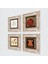 Hırka-i Şerif, Lale, Elif, Bereket Duası Taş Duvar Tablosu Çerçeveli Duvar Dekoru 4 Parça Tablo Seti Wall Art T4-665 2