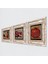 Stone Bereket Duası, Satranç Oyunu, Nar Çerçeveli Taş Duvar Tablosu 3’lü Set - Dekoratif Modern Sanat, Ev ve Ofis Dekoru |TK3-1588| 2