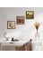 Claude Monet Gelincikler, Kelebekli Çiçek, Nar Taş Duvar Tablosu Ahşap Çerçeveli Duvar Dekoru 3 Parça Tablo Seti Wall Art W3-1109 1