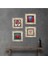 Fil, Hayat Ağacı, Nar Ağacı, Nar Taş Duvar Tablosu Çerçeveli Duvar Dekoru 4 Parça Tablo Seti Wall Art T4-875 1