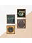 Yaşam Çiçeği, Nazar, Şahmeran Ahşap Çerçeveli Taş Duvar Tablosu 4’lü Set – 25x25 cm Dekoratif Modern Sanat – Ev ve Ofis Dekoru |W4-790| 5