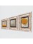 Stone Minimalist, Sri Yantra Çerçeveli Taş Duvar Tablosu 3’lü Set - Dekoratif Modern Sanat, Ev ve Ofis Dekoru |TK3-1941| 2