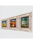 Stone Van Gogh, Deniz Manzarası Çerçeveli Taş Duvar Tablosu 3’lü Set - Dekoratif Modern Sanat, Ev ve Ofis Dekoru |TK3-1952| 2