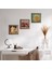 Lotus Çiçeği, İki Müzisyen Kız Tablosu, Nar Taş Duvar Tablosu Ahşap Çerçeveli Duvar Dekoru 3 Parça Tablo Seti Wall Art W3-1489 1