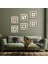 Yaprak, Yaşam Çiçeği, Sri Yantra Taş Duvar Tablosu Çerçeveli Duvar Dekoru 6 Parça Tablo Seti Wall Art T6-22 1