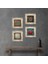 Yaşam Çiçeği, Sri Yantra, Nar Çerçeveli Taş Duvar Tablosu 4’lü Set - Dekoratif Modern Sanat, Ev ve Ofis Dekoru |TK4-552| 1