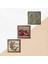 Stone Yaşam Çiçeği, Kelebekli Çiçek, Nar Ahşap Çerçeveli Taş Duvar Tablosu 3’lü Set – 25x25 cm Dekoratif Modern Sanat – Ev ve Ofis Dekoru |W3-1093| 5